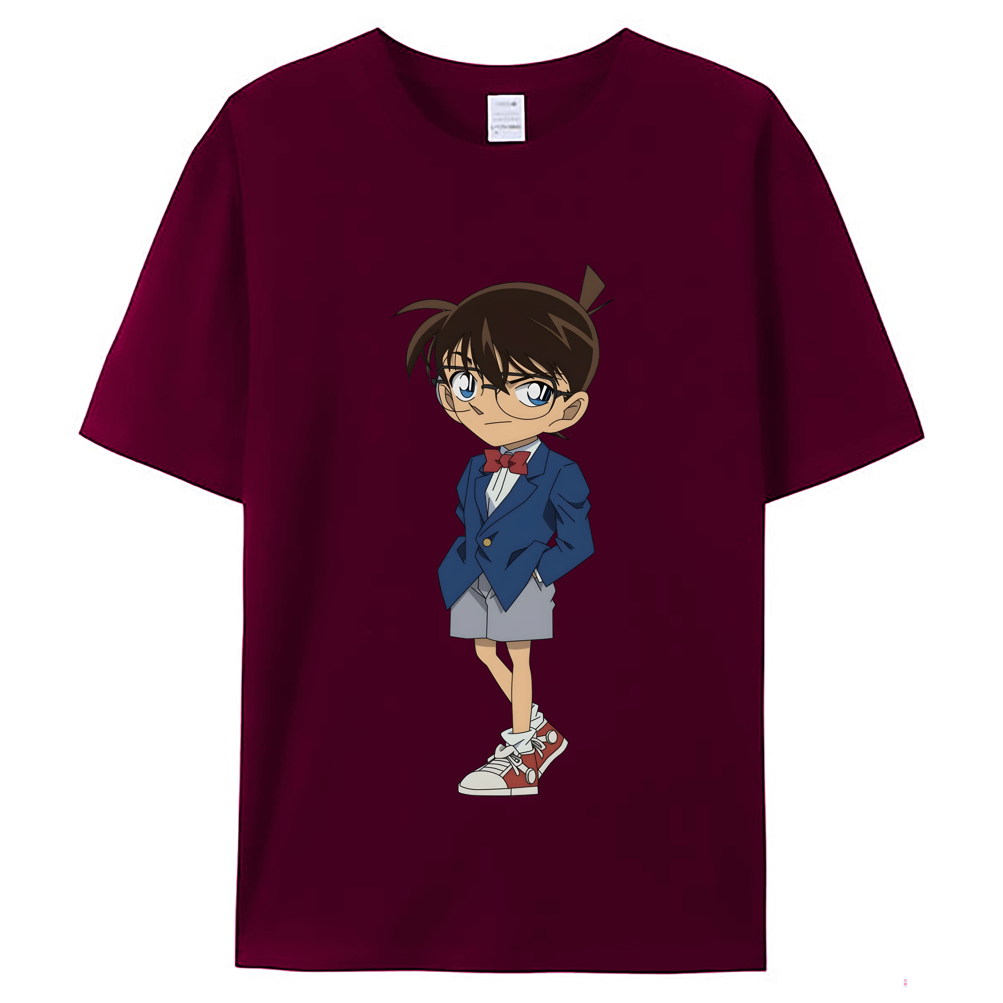 （画像用） 名探偵コナン 江戸川 コナン Detective Conan Conan Edogawa レディースカジュアルプリントTシャツ（綿100％）